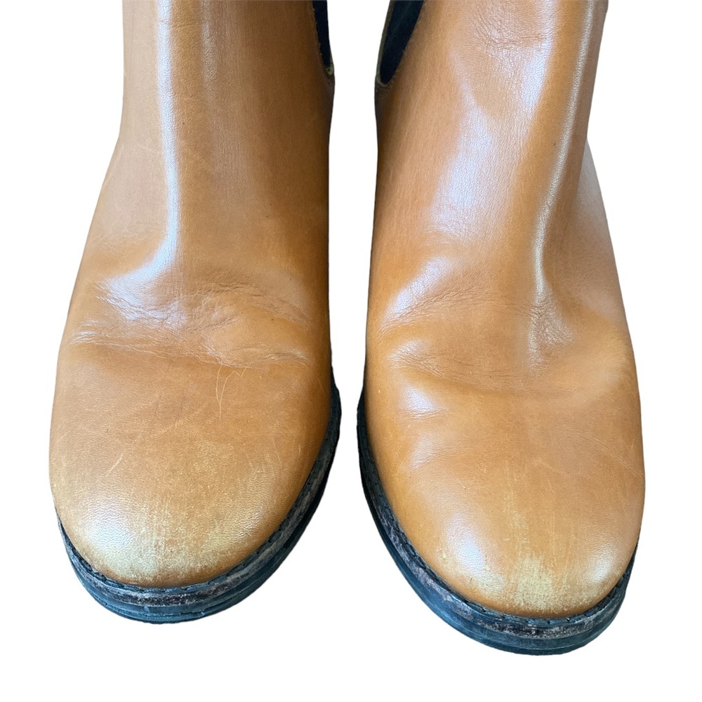 COLEHAAN  EVAN  SHORT  LEATHER  BOOT  TAN BROWN  WOMEN SIZE 7.5 - Picture 8 of 9